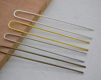 On Sale-20pcs Blank Flower Hair Pins,brass Hair Clip,Blank Hair Clip Barrette,Hair pin Blank with 20mm Flower Pad Bobby Pins Hair Clips,5326