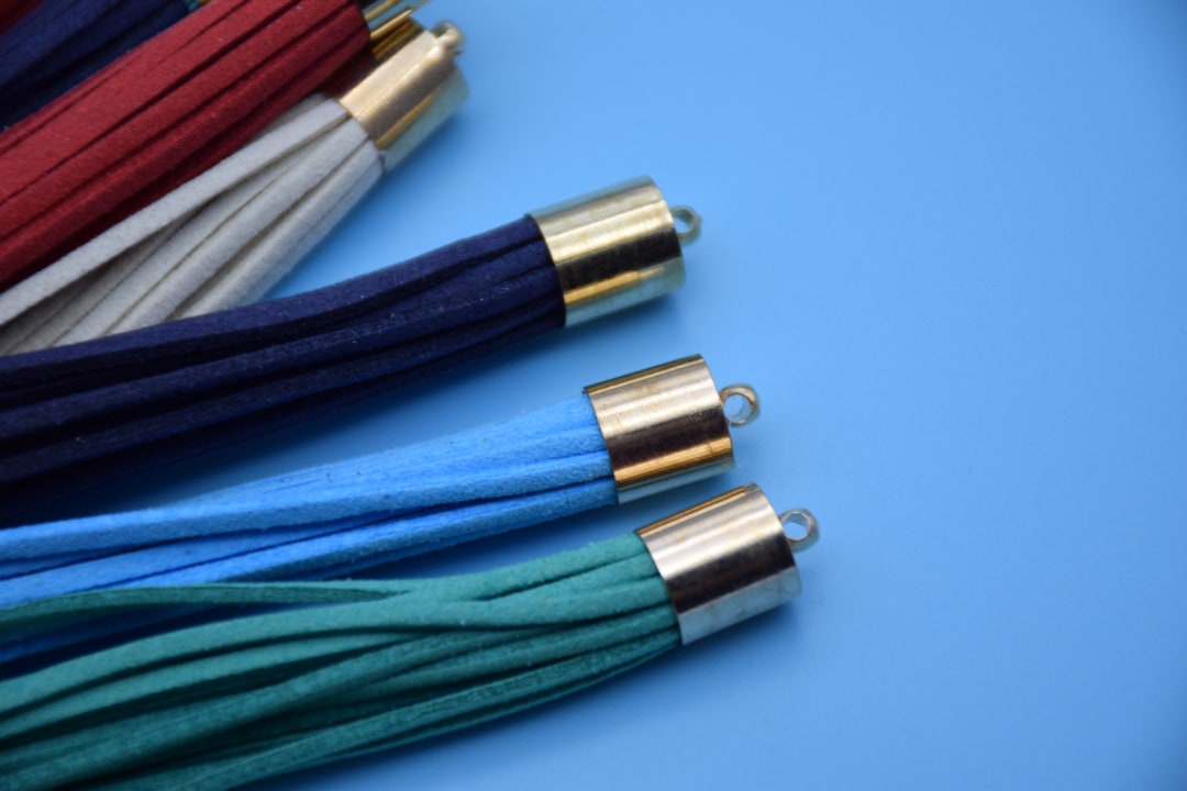 10 Tassel Charm,85mm3.3 Faux Leather Tassels,suede Leather Tassels