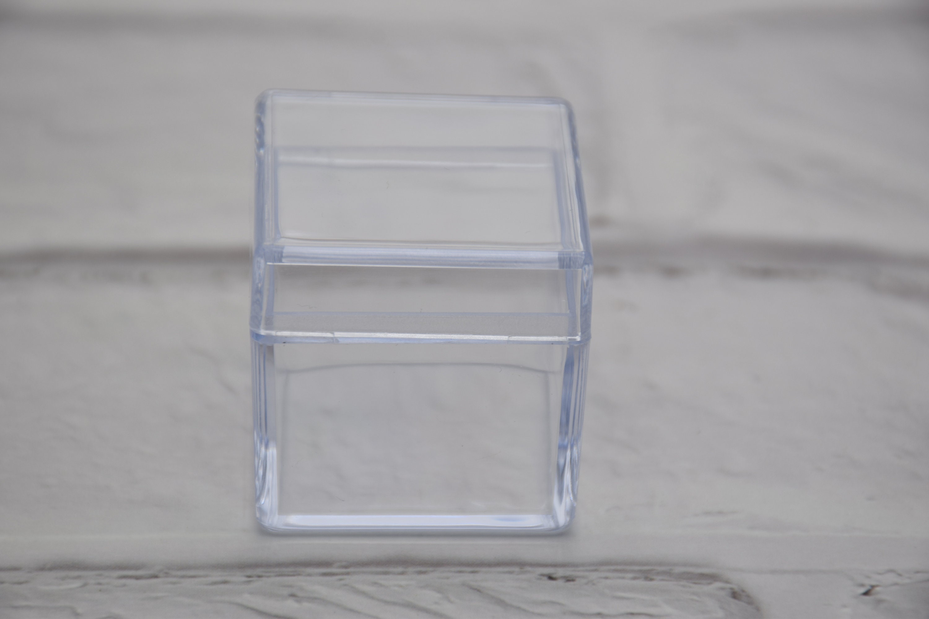 Square Plastic Box, Clear Square Box, Jewelry Beads Storage Box
