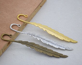 2 Metal Feather Bookmarks,Fantasy Bookmarks,Readers Gift,Book Lover Gifts,Bookmark Gift,Christmas Gift,12cm