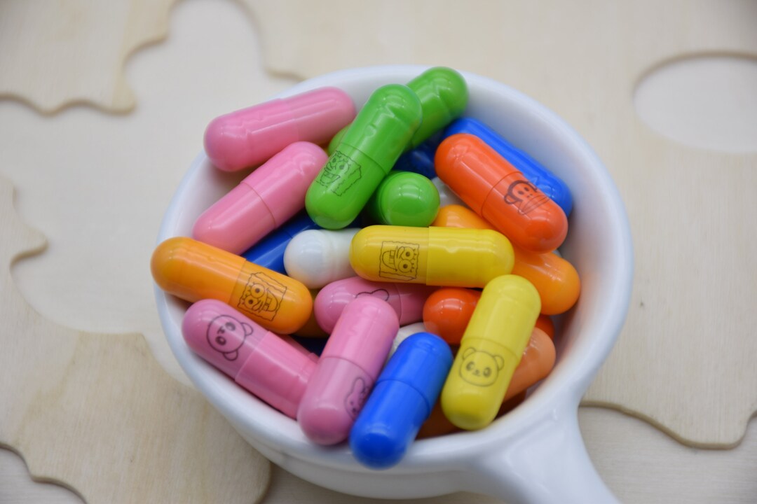 100 Kawaii Pill Capsule,wish Faux Pill,cute Blank Secrect Message Note ...