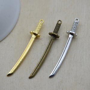 Metal Sword Pendant,Knife Charm For Jewelry Making,DIY Craft Supplies,Necklace Bracelet Earring Decoration Ornaments,Design Embellishment