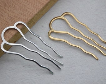 10 metal hair combs,wire combs,wedding bridal combs,hair accessory,head supplies,DIY combs,6.3cmx3.4cm(4 teeth)