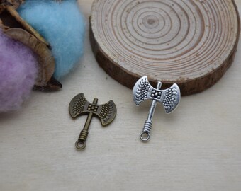 Metal Axe Pendant,Hatchet Charm For Jewelry Making,DIY Craft Supplies,Necklace Bracelet Earring Decoration Ornaments,Design Embellishment
