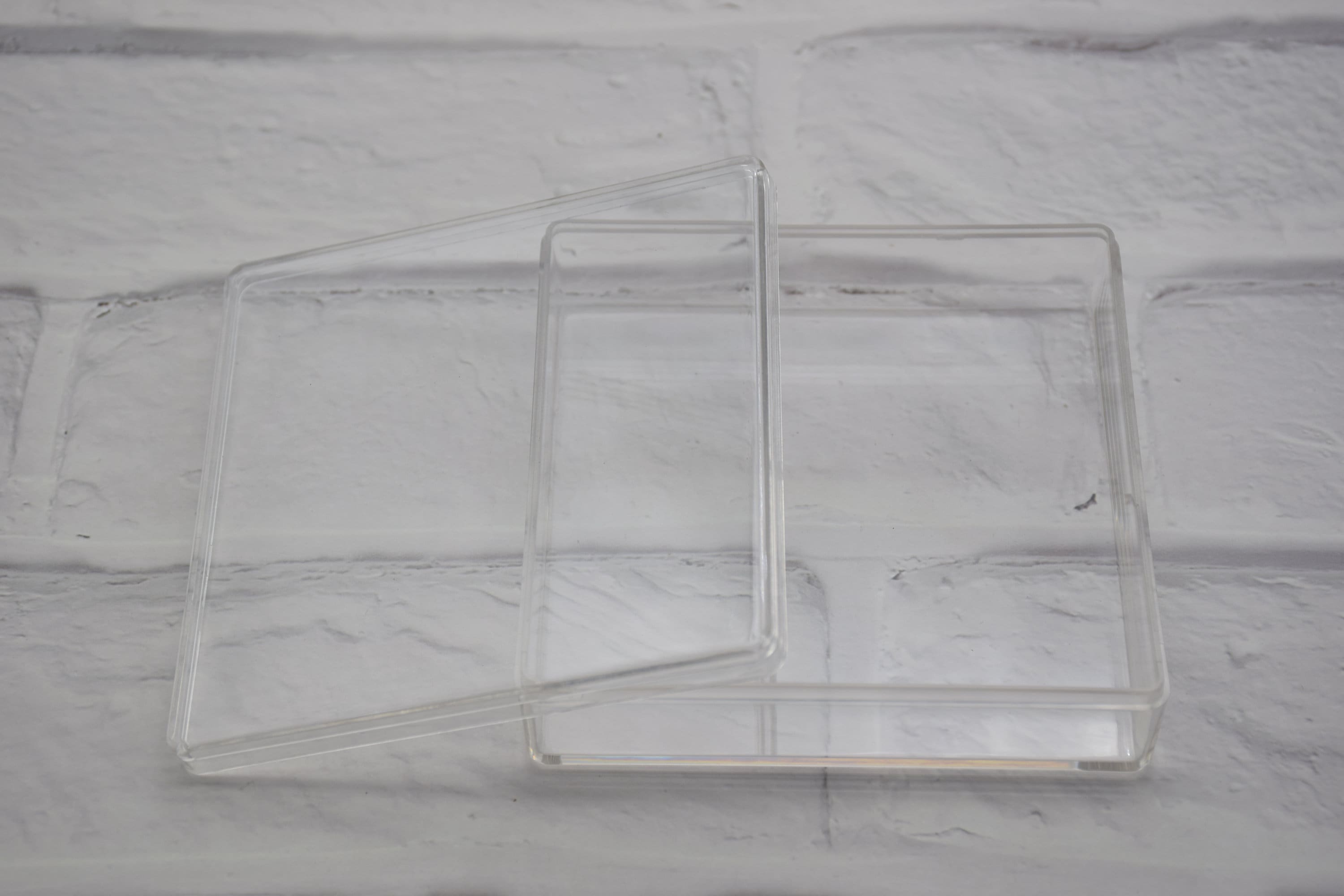 Square Box Transparent 2pcs Square Clear Plastic Box,transparent Box,container Box,lid Box ...