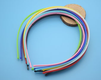 50 plastic headband,plastic hair band,plastic hair accessories,hair extensions,beauty headband,4mm wide