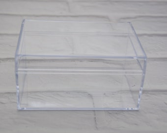 1 Stück Rechteck durchsichtige Kunststoffbox,transparente Kunststoffbox,Container Box,Kunststoffgehäuse,100mmx70mmx50mm(Höhe) AB115