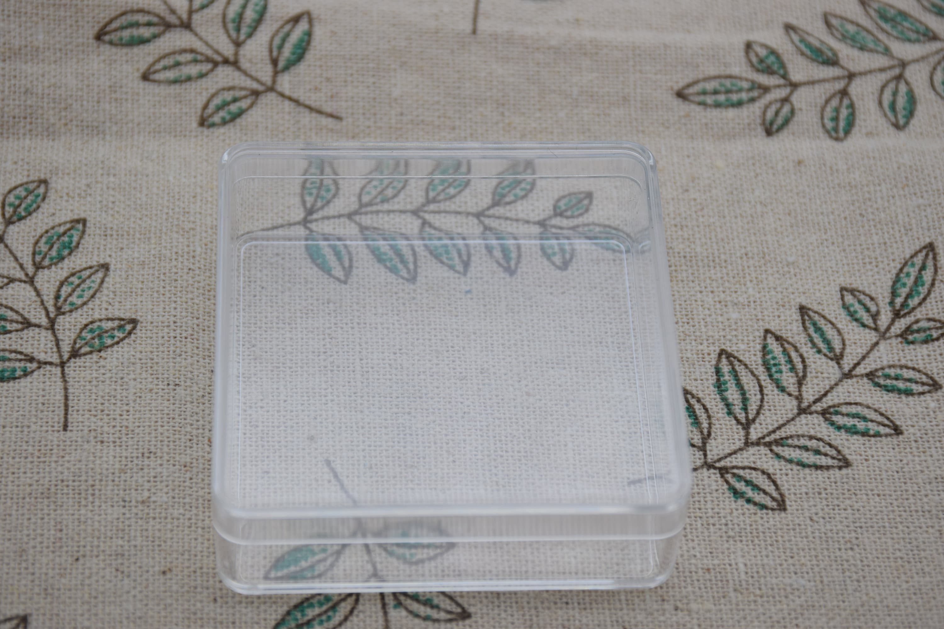 Square Box Transparent 4Pcs Square Clear Plastic BoxTransparent BoxContainer | Etsy