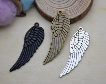 Metal Angel Wing Pendant,Charm For Jewelry Making,DIY Craft Supplies,Necklace Bracelet Earring Decoration Ornament,Design Embellishment