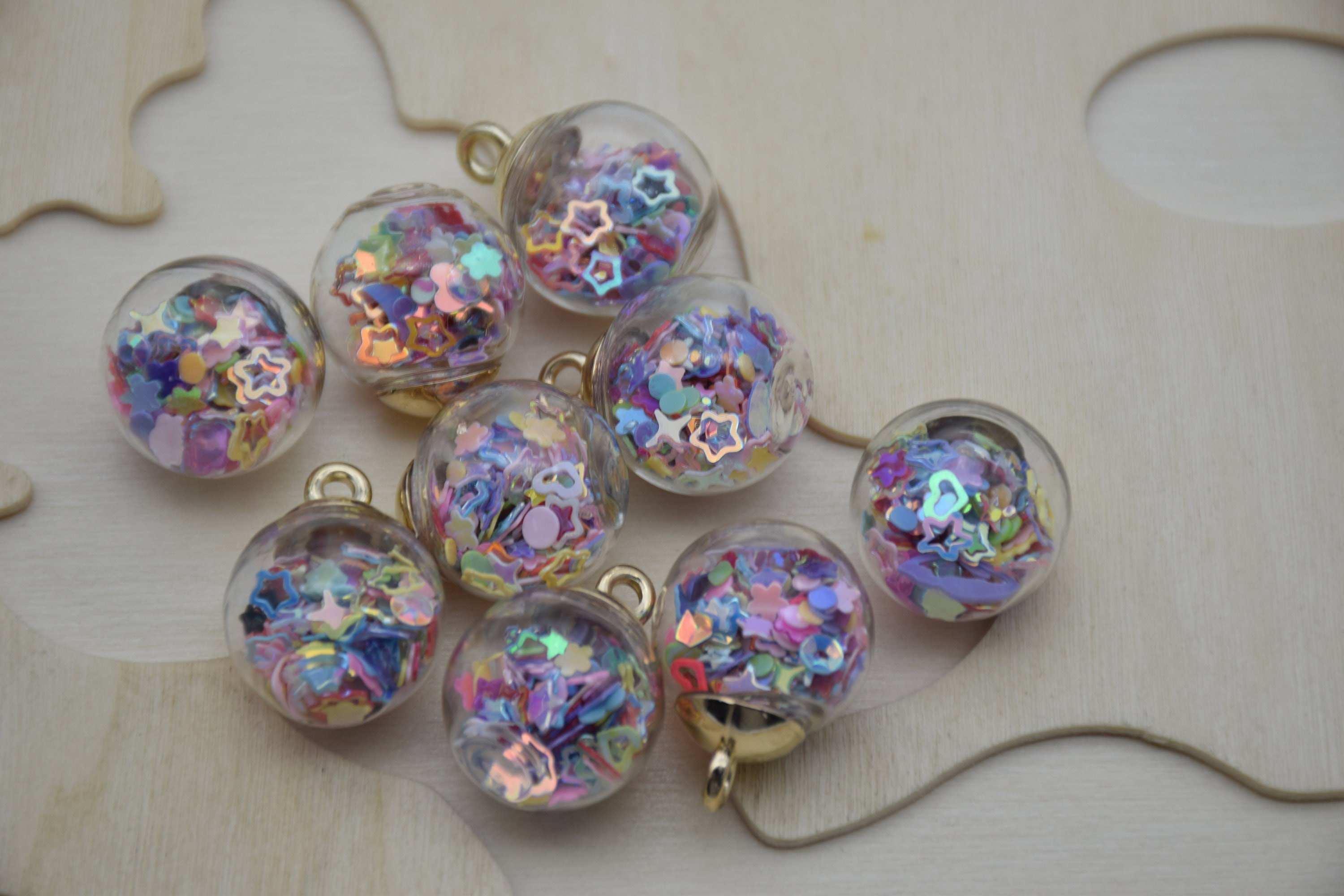 Gorgeous Glass Confetti Beads, Party Beads, Special Occasion Bead