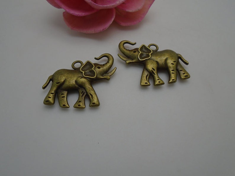 2 colors for choice---50 pieces 32mmx31mm metal elephant charmpendant for jewelry