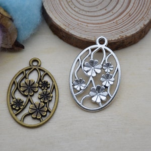 Metal Flower Pendant,Charm For Jewelry Making,DIY Craft Supplies,Necklace Bracelet Earring Decoration Ornament,Design Embellishment