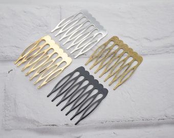 20 metal hair combs,wire combs,wedding bridal combs,hair accessory,head supplies,DIY combs,3.8cmx4.0cm(7 teeth)