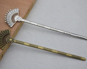 2 Metall Haarspange,Fächer Haarspange,Einfache Haarnadeln,Metall Haarnadeln,Metall Haarklammern,Metall Haarspange,16cm