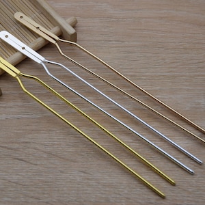 2 metal hair fork,hair combs,wedding bridal combs,hair pins,hair picks,hair accessory,head supplies,DIY combs,143mmx13mm
