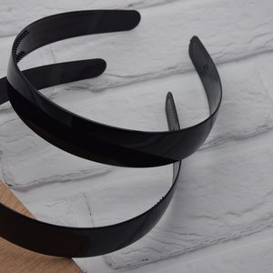 10 plastic headband core blank,plastic hair bands with teeth,DIY head craft,hair accessory,25mm wide
