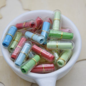 100 Kawaii Pill Capsule,Wish Faux Pill,Cute Blank Secrect Message Note In Pill,Happy Pills,Paper Message Scrolls,Pill Cabochon Bead Charms