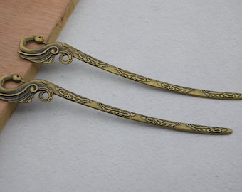 2 Metal Hair Sticks,Bird Hair Sticks,BirdHair Pins,Animal Hair Stick,Metal Hair Pins,Metal Hair Picks ,Metal Hair Clips,16cm