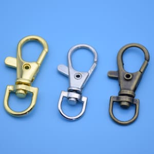 20 swivel lobster clasp,swivel hook for lanyards,snap claw clips,keychain clasp,keyring clips,swivel buckle for bag strap supplies,38mmx16mm