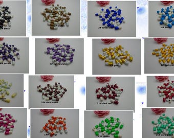 For choice--500Pcs 21x6MM Pill Capsule Cabochons Message Letter Kawaii Colorful Emoticon Smile Pill Scrapbooking Wishing Jar Making Decoden