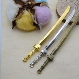 Metal Sword Pendant,Knife Charm For Jewelry Making,DIY Craft Supplies,Necklace Bracelet Earring Decoration Ornaments,Design Embellishment