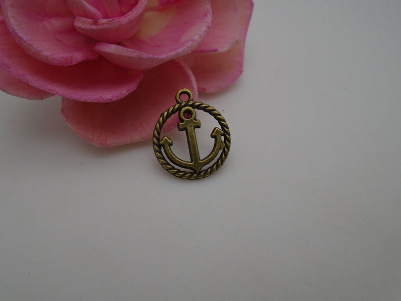 2 colors for choice---100 pieces 18mmx16mm metal anchor charmpendant for jewelry