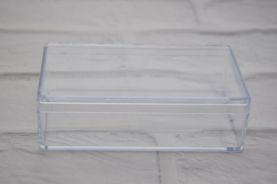 2Pcs Rectangle Clear Plastic Box,Transparent Plastic Box,Container  Box,Plastic Cases,100mmx60mmx30mm(height) AB111