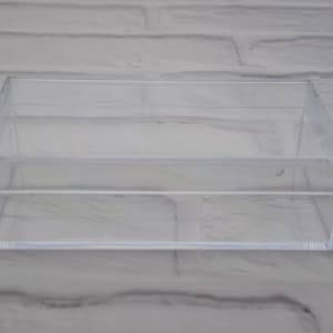 2Pcs Rectangle Clear Plastic Box,Transparent Plastic Box,Container Box,Plastic Cases,118mmx65mmx35mm(height) AB118
