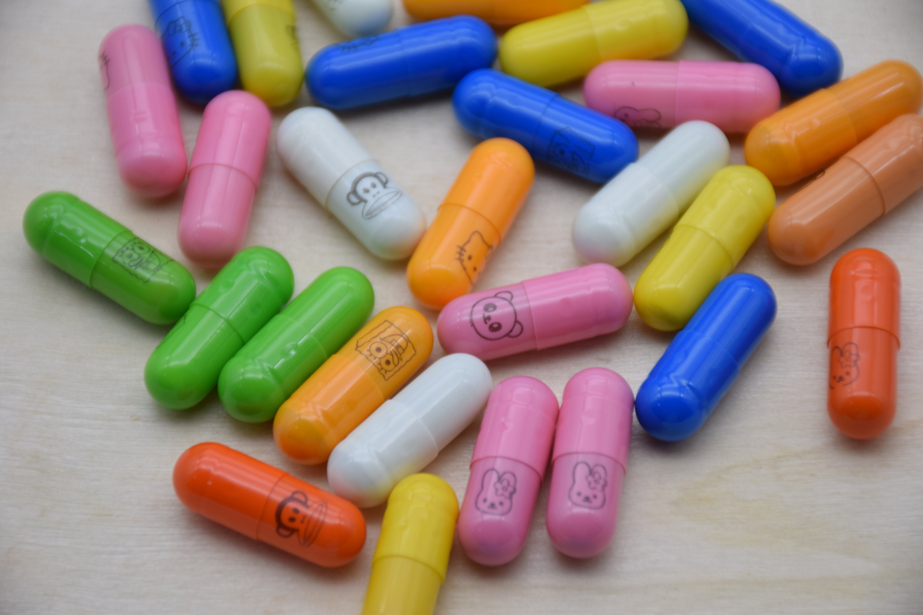 100 Kawaii Pill Capsule,wish Faux Pill,cute Blank Secrect Message Note ...