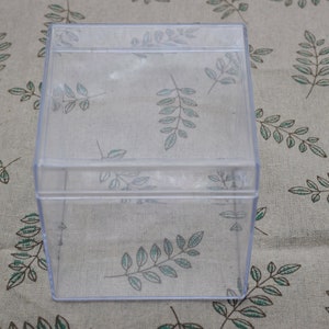 1Pcs Square Clear Plastic Box,Transparent Box,Container Box,Lid Box,Decoration Box,Plastic Cases,Storage Box,100mmx100mmx100mm(height) AB105