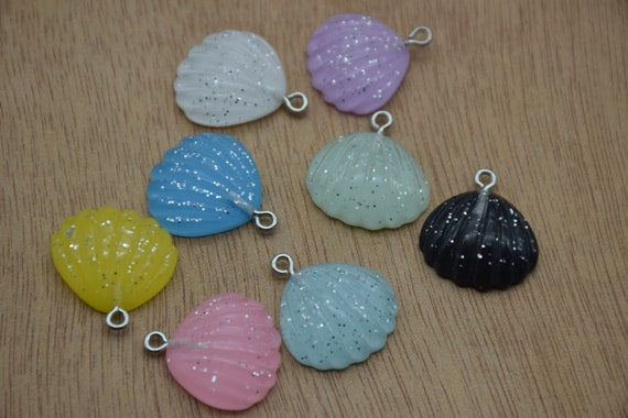 10 Resin Adorable Ocean Shell Charms Earring Necklace Bracelet