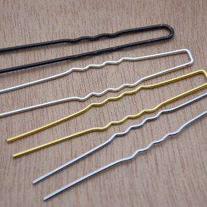 50 hair stick,metal hair pin,u shaped hair pin,hair fork,hair bun holder,french hair pin,bridal hair clip,hair accessory,bobby pin,66mm