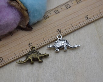 10 pieces 26mmx14mm metal dinosaur animal charm/pendant for jewelry crafts