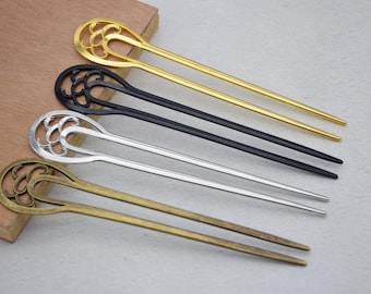 2 Metal Hair Sticks,Simple Hair Sticks,Patten Hair Pins,Pattened Hair Stick,Metal Hair Pins,Metal Hair Picks ,Metal Hair Clips,16cm