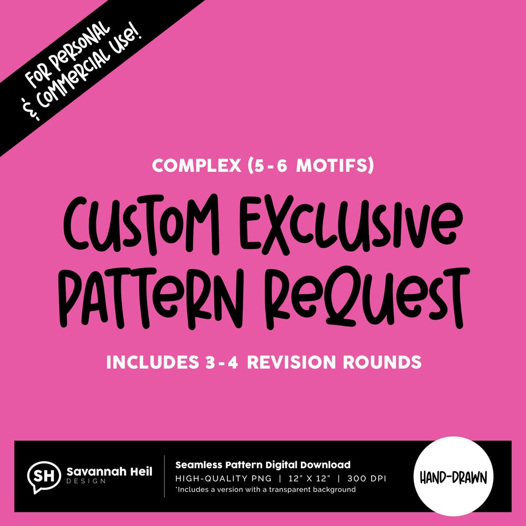 Custom Exclusive Seamless Pattern | Complex Digital Design With ...