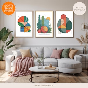 Abstract Geometric Wall Art Set