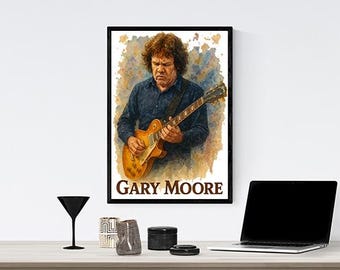 GARY MOORE - After Hours - Music Print Ad Promo Photo - 1992