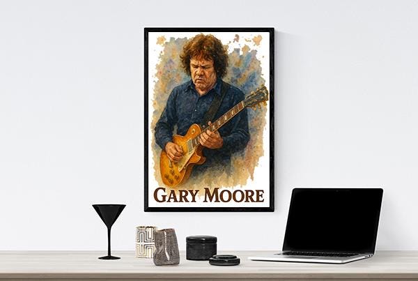 Gary Moore Poster - Etsy