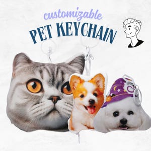 Custom Pet Pillows, Personalized 3D Pet Pillows, Dog Pillows, Cat Pillows, Pet Lover Gifts, Gifts for Friends, Pet Memorial Gifts