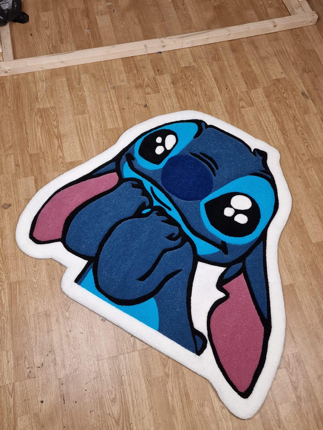 Realistic Cartoon Stitch Character Rug Fun Colorful Floor Mat With Bold ...