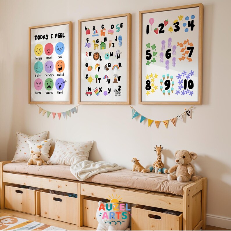 Feelings Chart Wall Art Print - Etsy