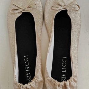 Ballerines pliables (Golden Hour) - Pour les mariages, cadeaux, cadeaux