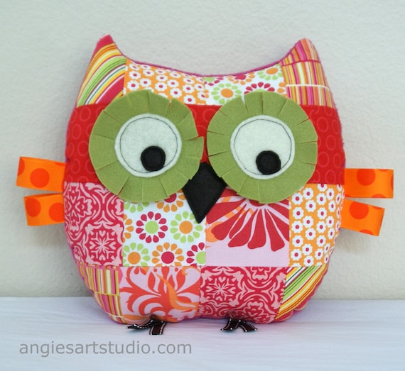 owl plush pillow
