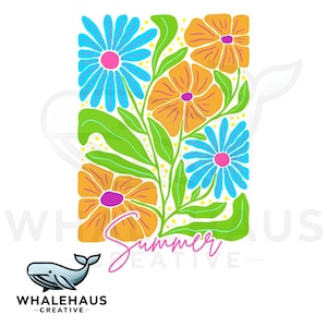 Flores de verão PNG, Verão PNG, Flores PNG, Flores brilhantes png, Flores abstratas png