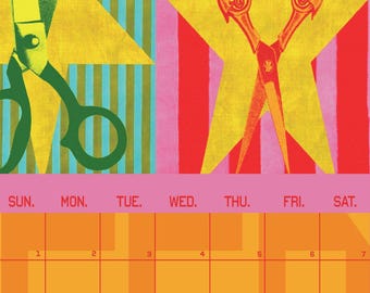 2026 Queer Joy Wall Calendar - A5 | Vibrant Lesbian Art | LGBTQ+ Gift | Feminist Planner | Holiday