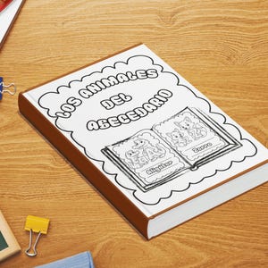 Abedario para Colorear A-Z - 26 Letras con Animales + Versión en Inglés Incluida - PDF Educativo Imprimible para Niños