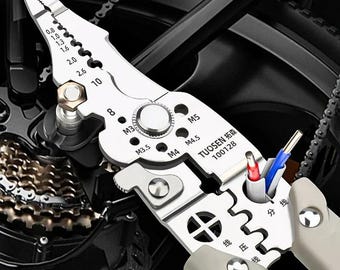 Multifunctional Wire Stripper Crimper Tool: Alloy Steel Cable Cutter Pliers