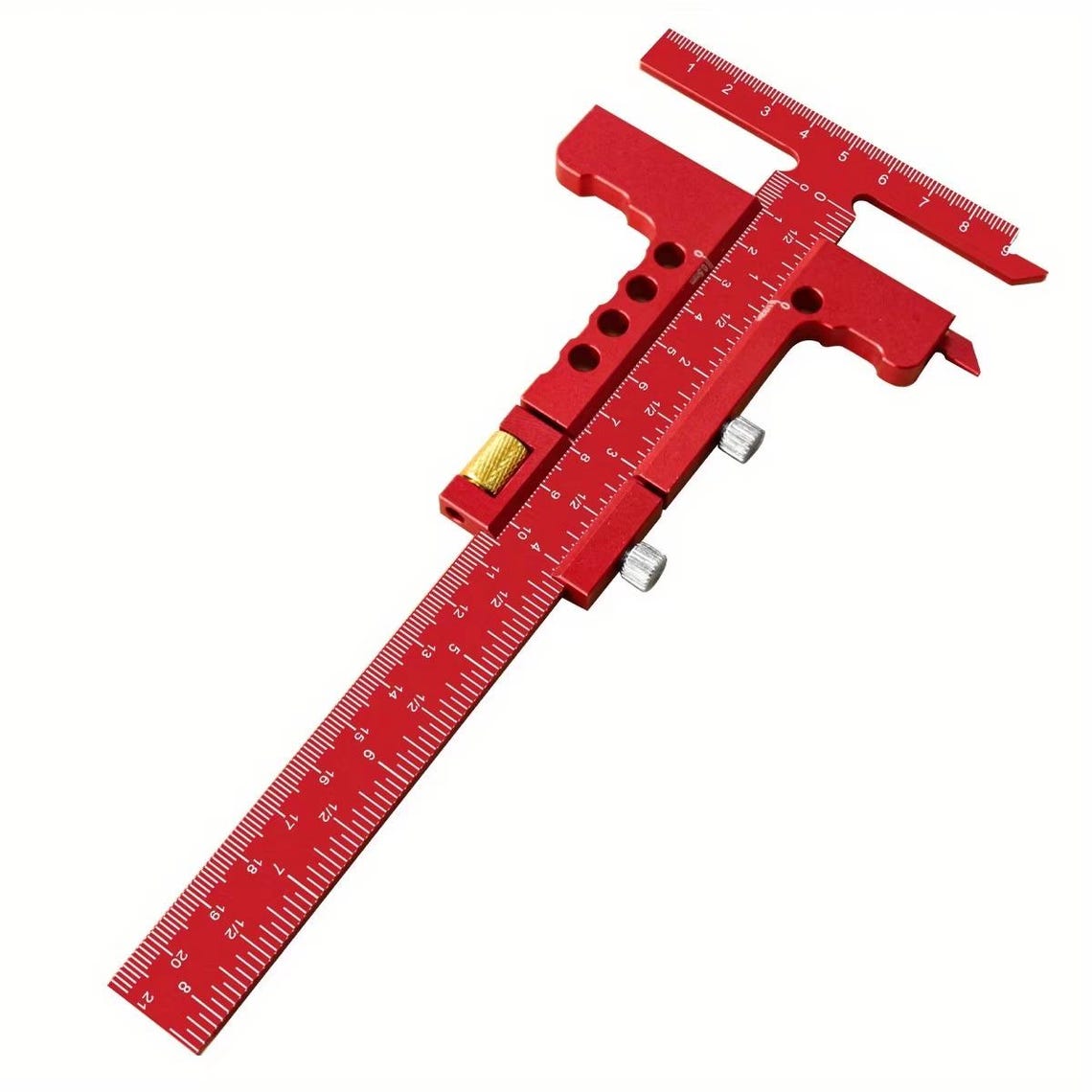 Chu's Ruler Precision Sliding Edge T-square Ruler | Adjustable Woodworking Scriber ...