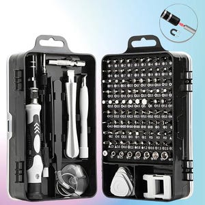115-in-1 Precision Screwdriver Set: Magnetic Electronics Repair Kit
