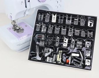 Universal Sewing Machine Presser Foot Set | Fits Brother Singer Janome Babylock Elna Toyota | Sewing Accessories Kit